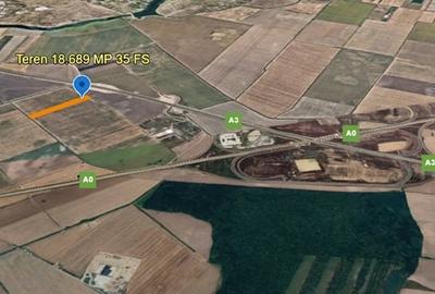 Vanzare Teren 18.689 MP Intravilan Tarla 10-Ștefanestii de Jos, Zona nod A3 - A0 - 3