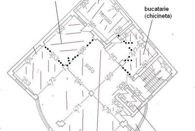 Birou etj 1/2 open space chicineta, gr sanitar, gaze a.c. pvc tripan singr/etaj - 8