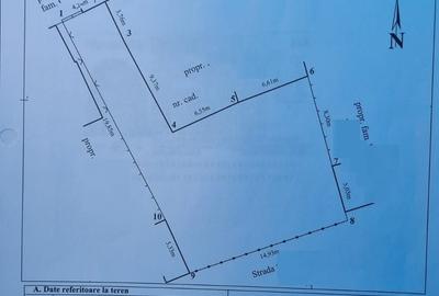 Teren situat in oras zona Parc CFR- 262 mp deschidere 15 ml