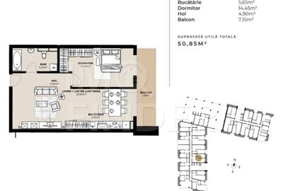 Vanzare 2 camere Marasti, zona Fabricii, imobil nou - 2