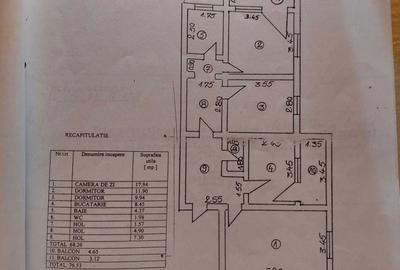 Apartament cu 3 camere decomandat în Central - 4