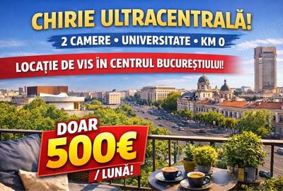 Apartament cu 2 camere semidecomandat în Ultracentral