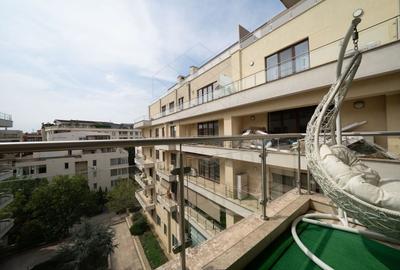 Apartament cu 4 camere semidecomandat, mobilat în Herăstrău