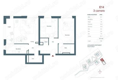 Apartament cu 3 camere decomandat în Central - 5
