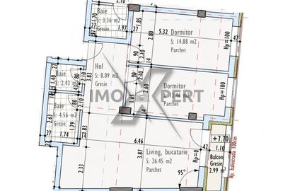 Apartament 3 camere in complex nZEB, zona Pod IRA – Etajul 2 - 1