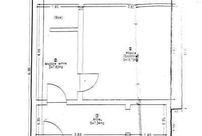 Apartament o camera, 31mp,curte comuna,zona Lunei - 1