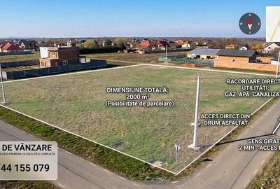 Teren de 2000 mp, în Fântânele - 2