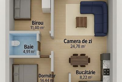 Casă cu 3 camere în Bucovăț - 2