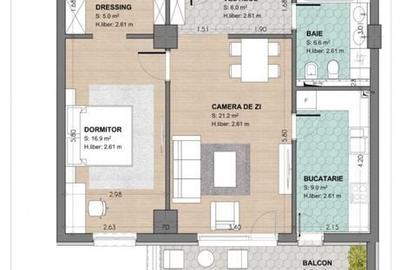 Apartament cu 2 camere în Central