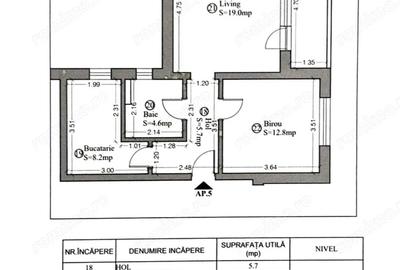 Apartament cu 2 camere decomandat în Giroc