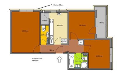 Apartament cu 3 camere decomandat în Tudor - 5