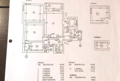 4 camere - 107 mp - centrala termica - loc parcare - Justitiei - Unirii
