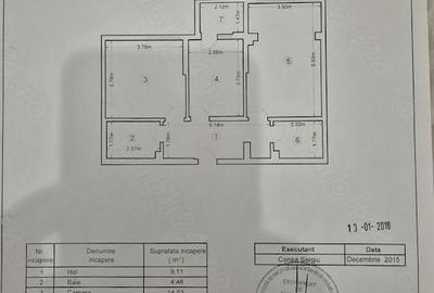 Apartament cu 3 camere decomandat în Central - 2