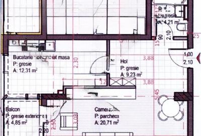 Apartament cu 1 camera + bucatarie inchisa, Soporului – aproape de Iulius Mall - 1