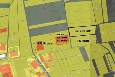 Teren intravilan 32.200 mp cu PUZ * Zona Industriala Vest Sibiu - 1