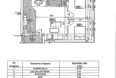Apartament cu 3 camere semidecomandat în Florești - 2