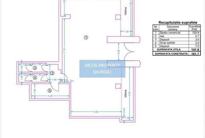 Spațiu comercial, de 142 mp, în Uiești