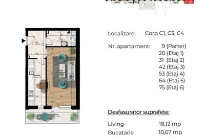 Garsonieră modernă 45mp de vânzare lângă metrou Berceni – Locație excelentă - 1