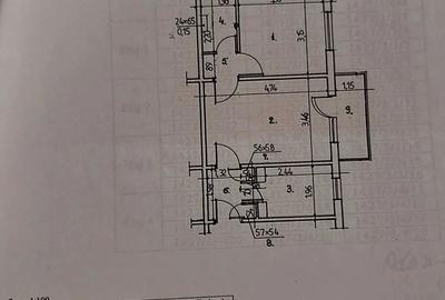 Apartament cu 2 camere semidecomandat în Mircea cel Bătrân