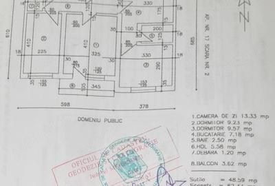 Apartament cu 3 camere decomandat în Cet - 1