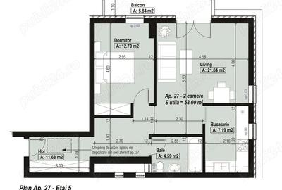 Apartament cu 2 camere decomandat, mobilat în Aradului - 1
