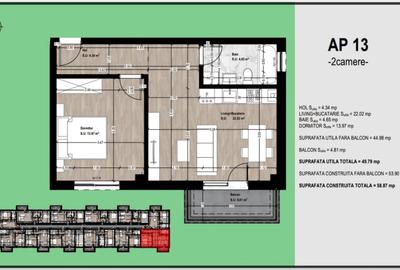 Apartamente 1 si 2 camere Otopeni | str Avram Iancu | Reducere 10% - 3