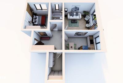 Apartament cu 2 camere decomandat în Sânpetru - 6