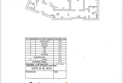 Apartament Zona Garii - Mutare imediata - 3 camere decomandat - 74mp utili - 13