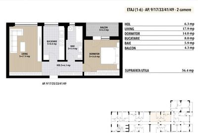 Apartament cu 2 camere decomandat în Berceni - 4