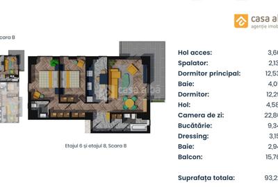 PROIECT NOU | apartament 3 camere LA CHEIE | Pacurari - Alpha Bank - 13