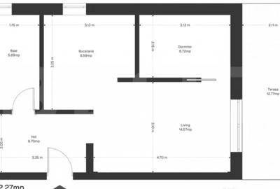 Garsonieră decomandată în Ghirodei - 1