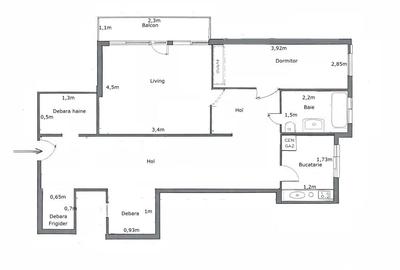 Apartament cu 2 camere decomandat în Luncă - 2