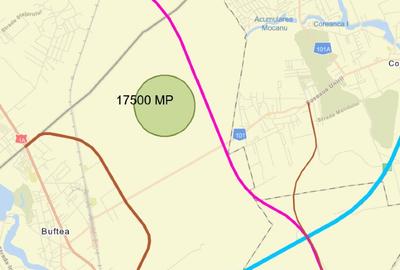 Buftea – Teren intravilan 17.500 mp, oportunitate logistică, d=53 m - 6