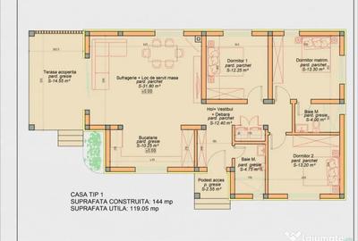 Casă cu 4 camere cu Teren 536 Mp în Groși - 15