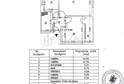 REA1024947 Apartament 2 camere  Renovat Mobilat - 14