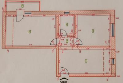 Apartament cu 3 camere semidecomandat, mobilat în Aradului - 2