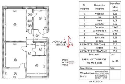 Apartament cu 3 camere decomandat, mobilat în Ozana - 5