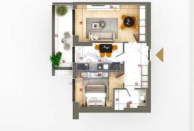 Apartament cu 2 camere în Theodor Pallady - 2