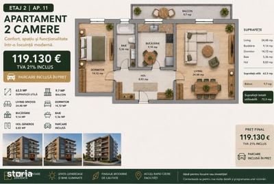 Apartament cu 2 camere în Tomis Plus - 9