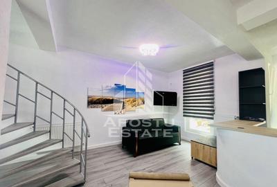 Apartament cu doua camere , scara interioara , zona Dorob...