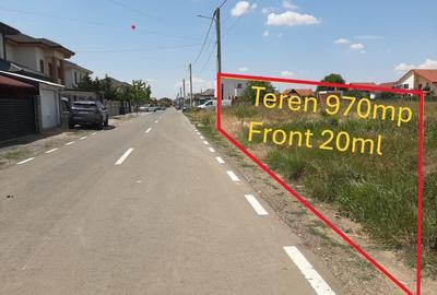 Teren Construcții intravilan de 970 mp, în Dumbrăvița