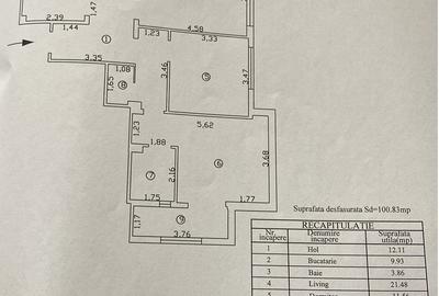 Apartament cu 3 camere, bloc nou, etaj intermediar, CT, Ac, mobilat ! - 10