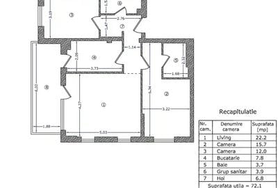 Apartament cu 3 camere decomandat în Nord - 18