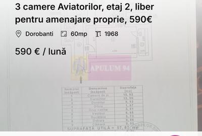 Apartament cu 3 camere decomandat în Herăstrău - 1