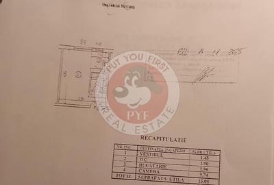 Piata Resita | Garsoniera | 15mp | Decomandata l B12032 - 3