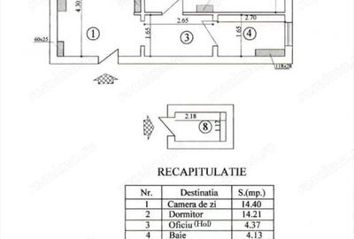 Apartament cu 2 camere semidecomandat, mobilat în Nord - 9