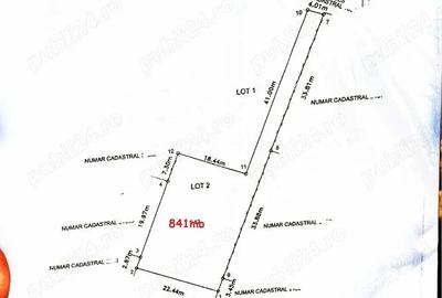 Teren de 841 mp, în Central