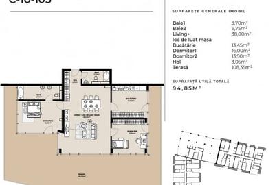 Apartament cu 2 camere decomandat în Mărăști - 3