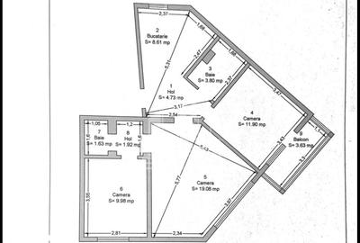 Apartament cu 3 camere, mobilat în Soarelui - 4