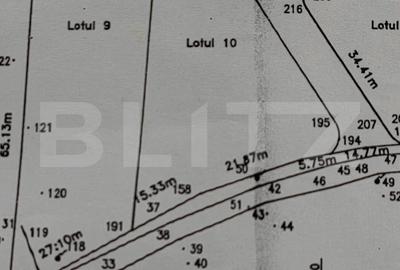 Terenuri intravilane cu suprafata 1400 - 1411 mp, zona Teius - 3